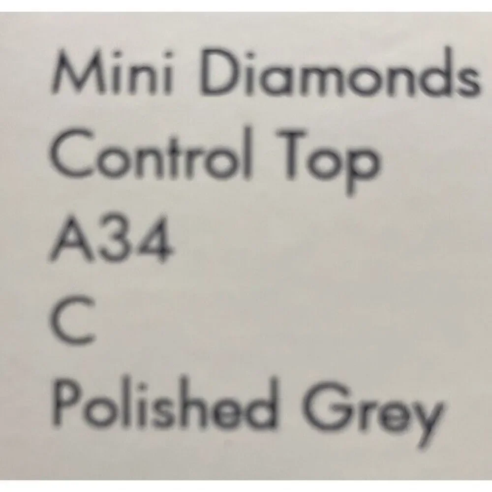 Calvin Klein Pantyhose Control Top Mini Diamonds Polished Grey A34 C Pattern Nwt